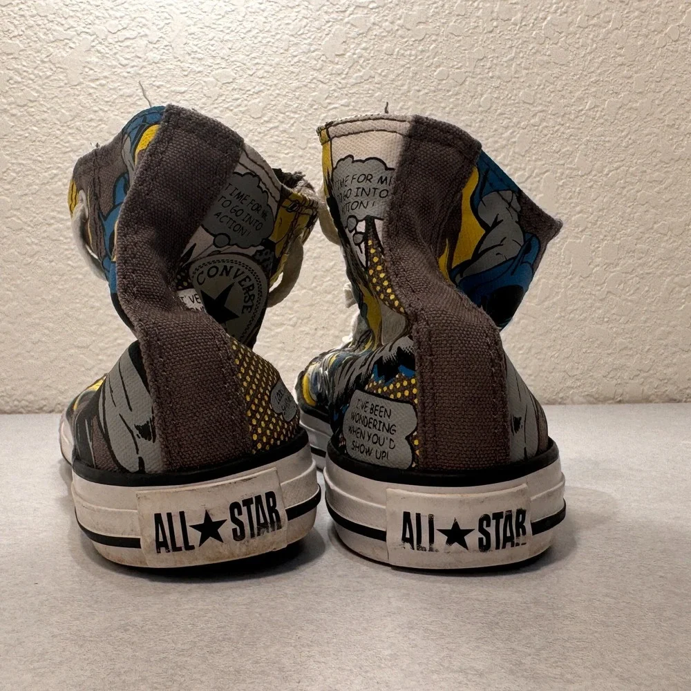 Converse All Star Batman Comic‎ High Top Sneaker Shoes Size Youth 1